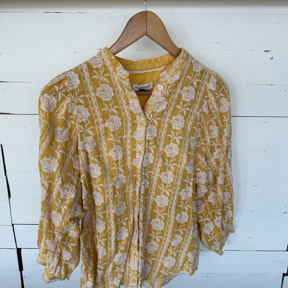 Floral Yellow Blouse